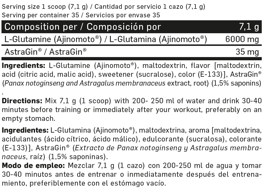 Información nutricional