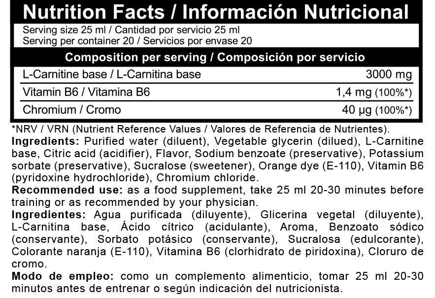 Información nutricional