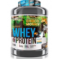 100% WHEY CHOCO MONKY Limited Edition Life Pro - 2 kg