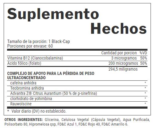información nutricional